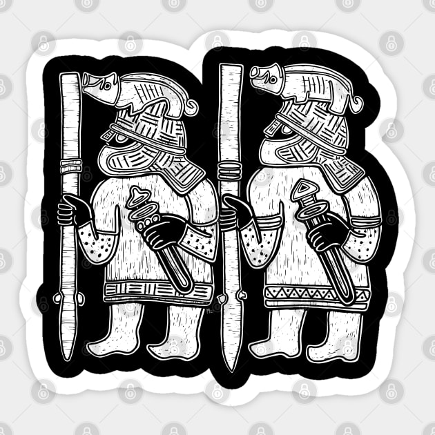 Norse Boar Warriors from the Torslunda Plates Sticker by LaForma